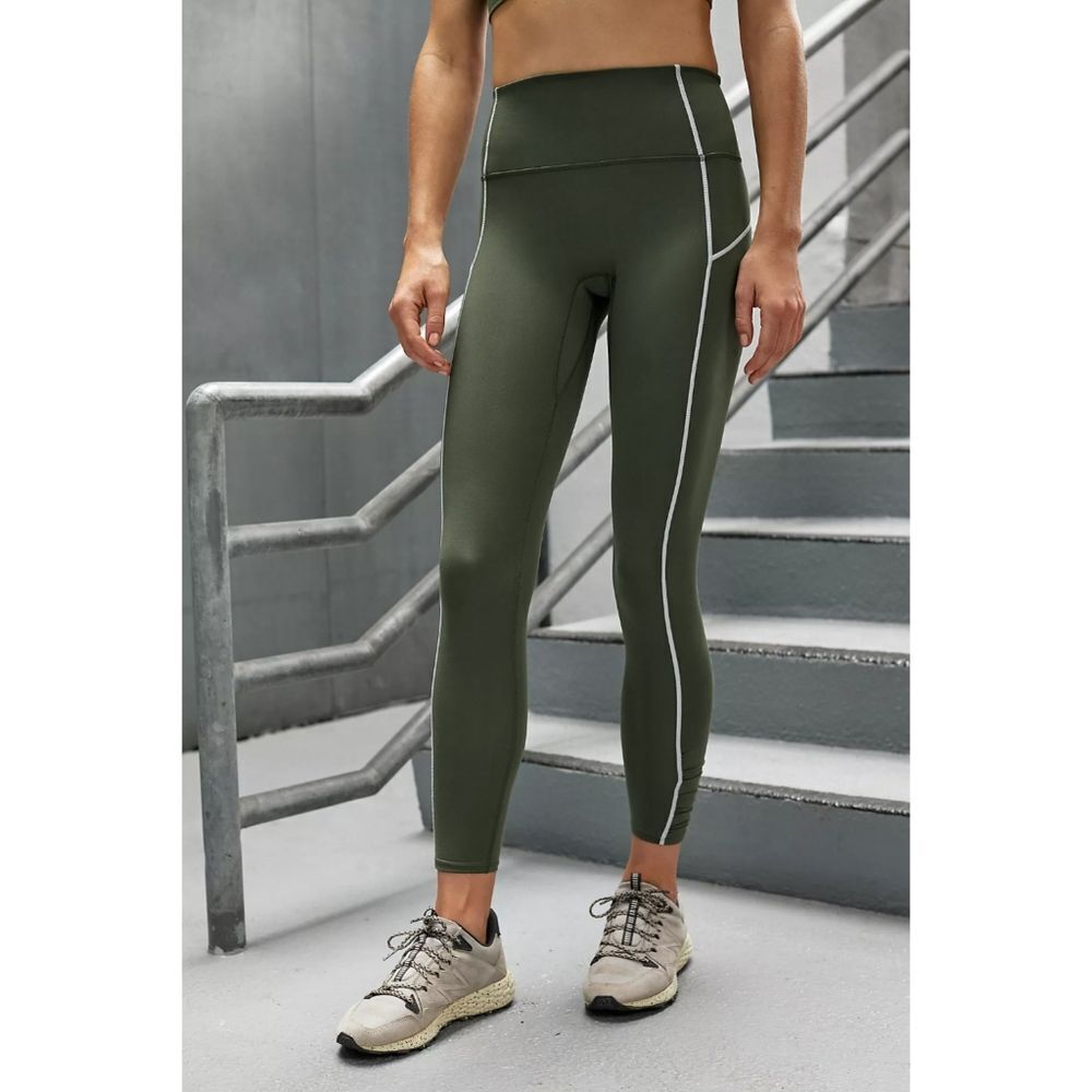 New! FREE PEOPLE You're A Peach High Rise 7/8 Leggings Active Pants Stretchy XS